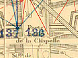 136-Chapelle (18e) - Passage du chemin de fer de ceinture vers le nord - Porte de la Chapelle Saint-Denis - vers banlieue