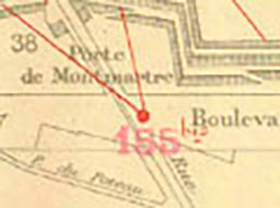 155 bis-Grandes Carrières - Porte de Montmartre (18e) - vers banlieue