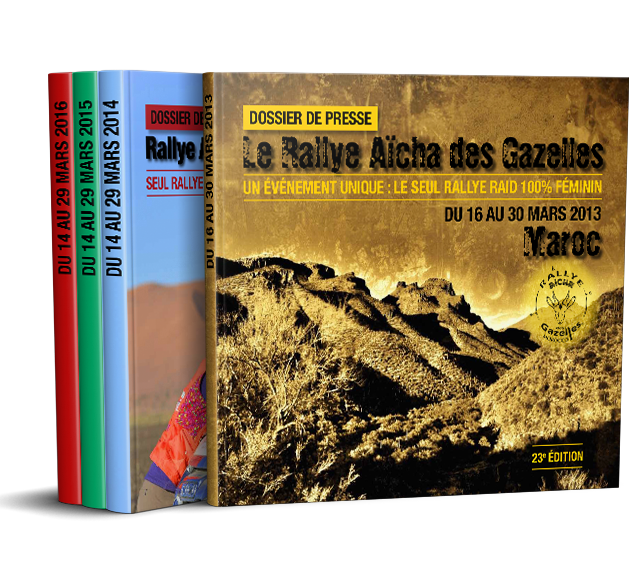 Couverture du dossier de presse du Rallye Aïcha des Gazelles 2013
