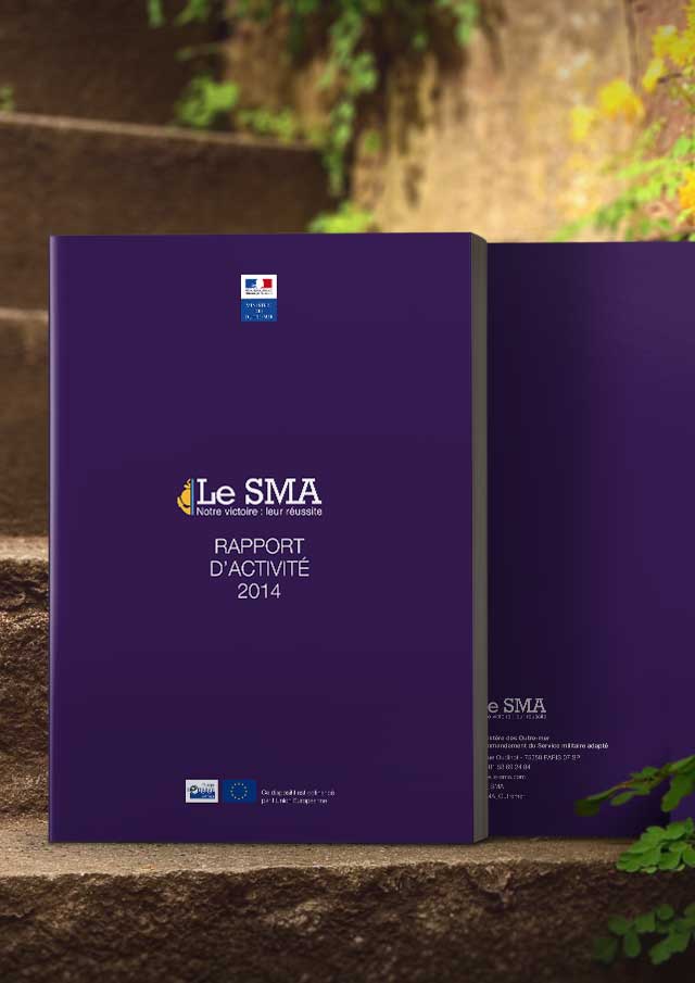 Couverture du rapport annuel pour le SMA